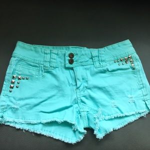 Angels Jeans Shorts with Rhinestones